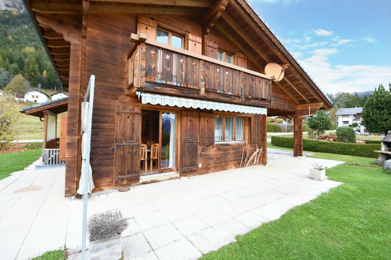 Вилла Typical Chalet In The Heart Of The Mountains Saviese Экстерьер фото